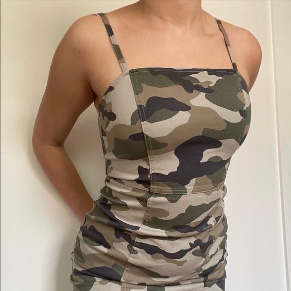 Camo Denim Dress - Picture 2 of 3